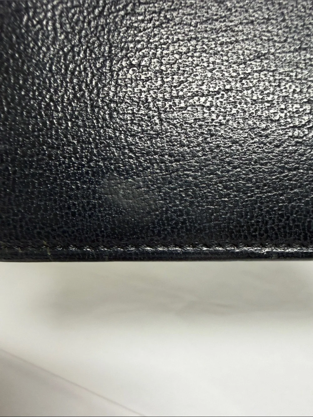 CHANEL Black Leather Wallet with CC Emblem